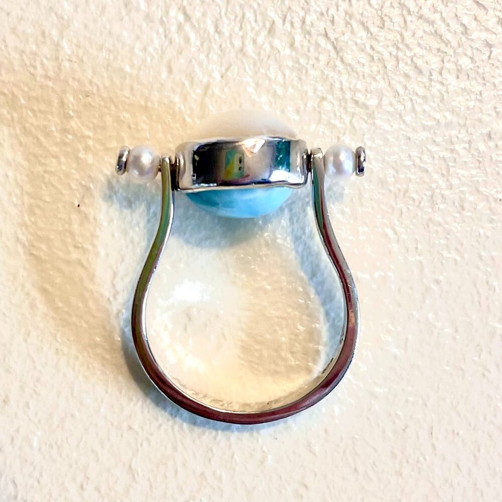 MARAHLAGO HIDEAWAY LARIMAR RING